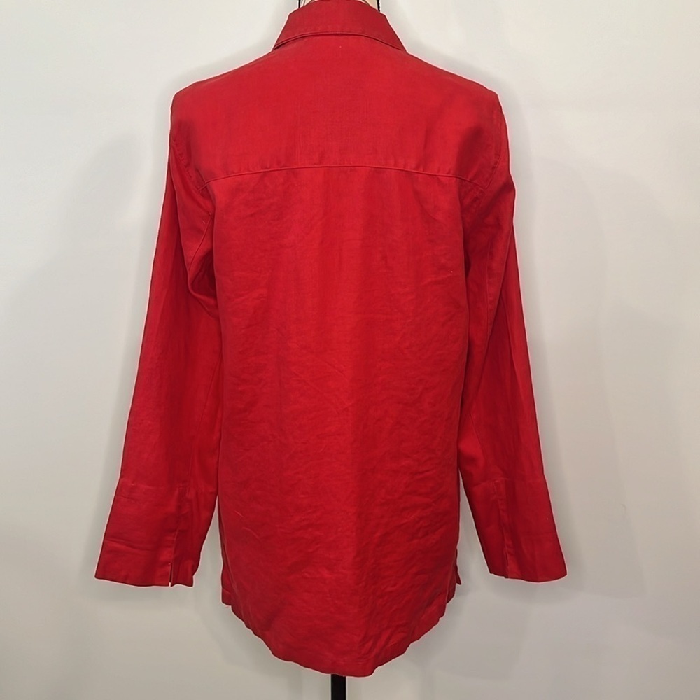 Ralph Lauren LRL vintage 100% linen shirt jacket S - Picture 3 of 10